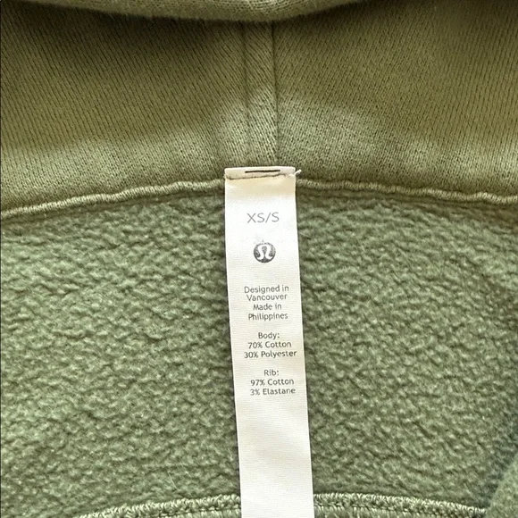 lululemon athletica Scuba Olive Green Full-Zip Hoodie, Women’s XS - Picture 4 of 9